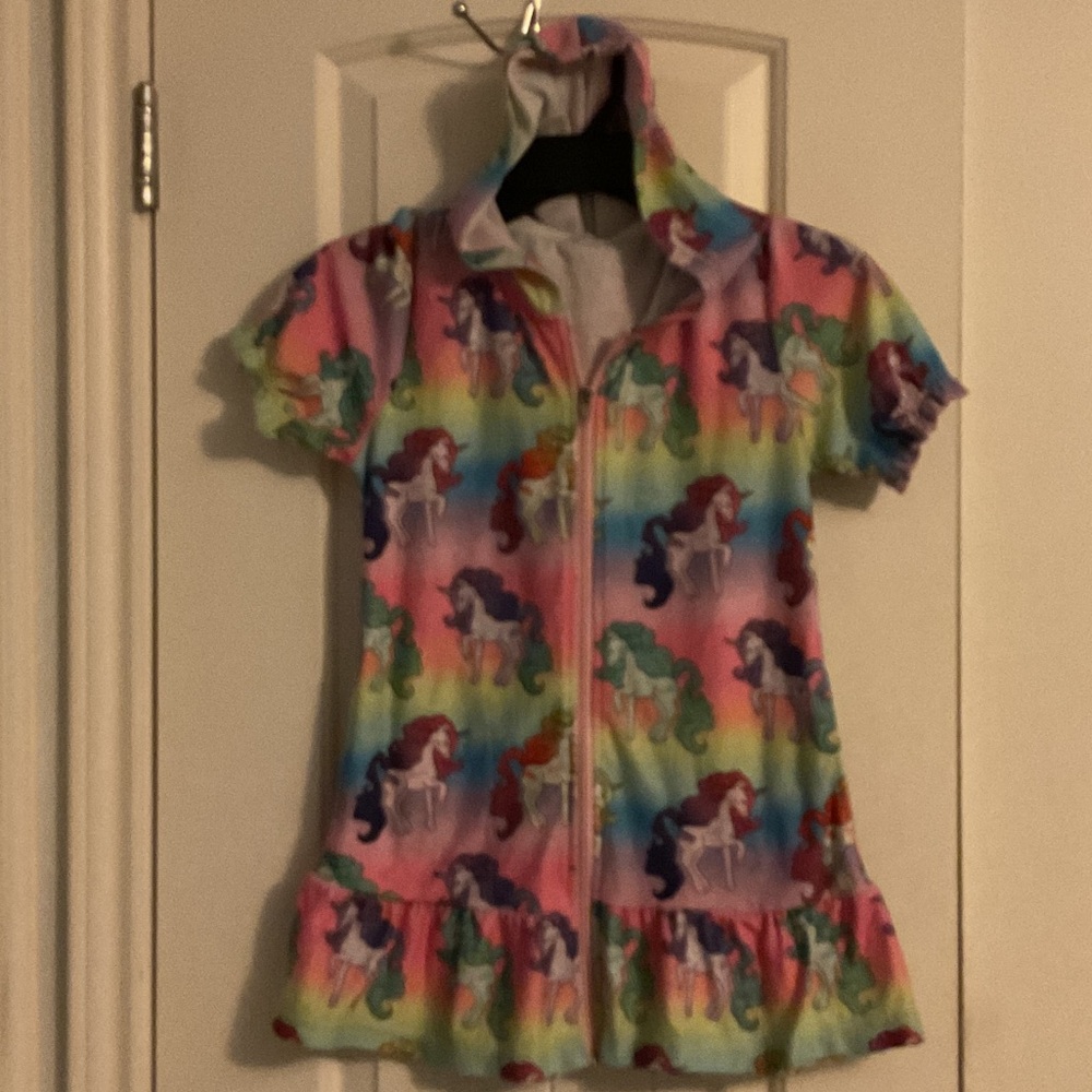 Rainbow Unicorn Hooded Dress